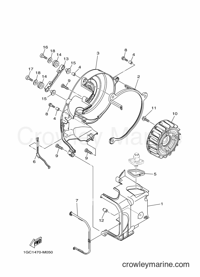 2018 Scooter XC115F - XC115F (BL74) [010] - AIR SHROUD & FAN