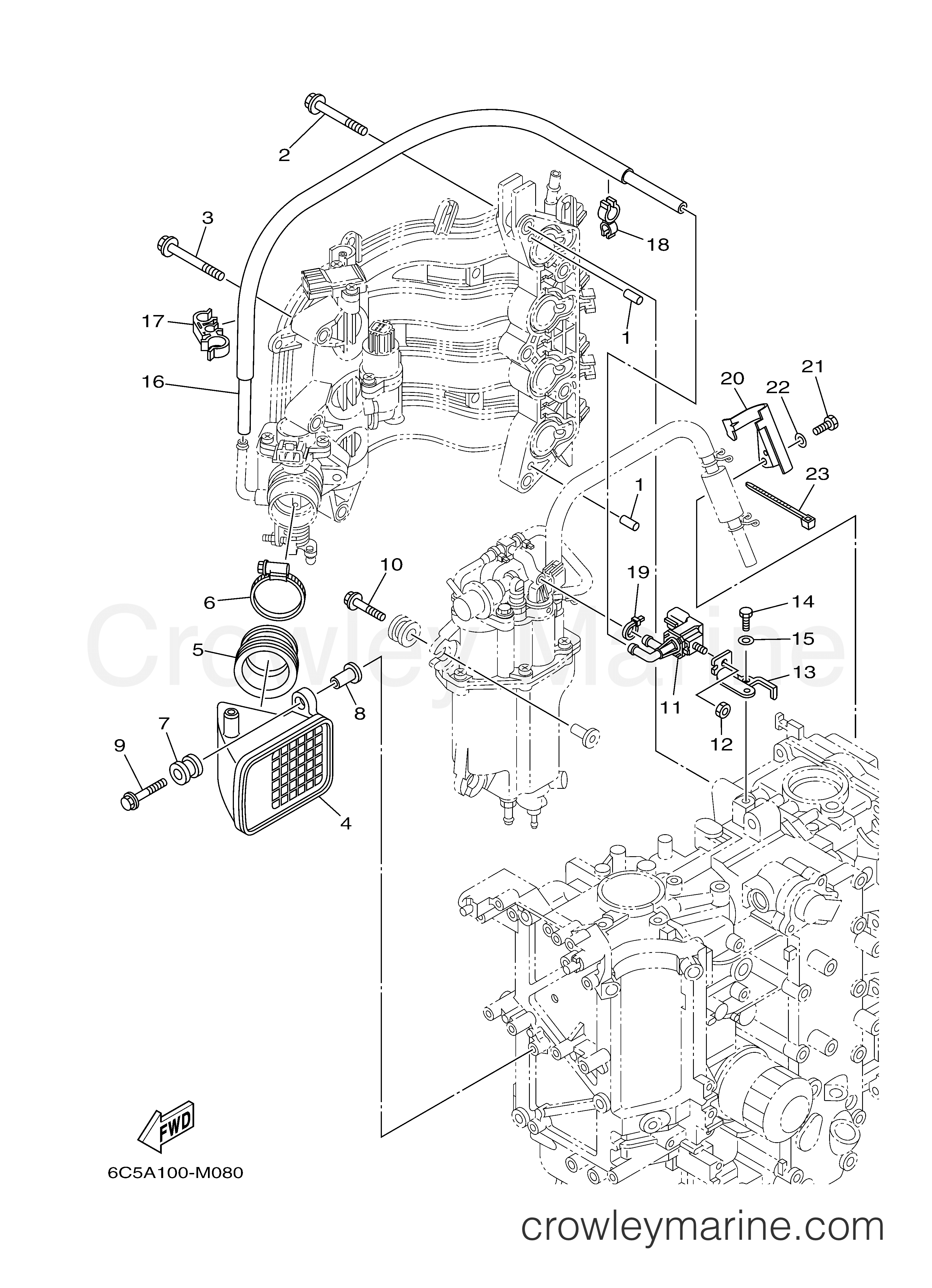 Yamaha Motors F60LHB - INTAKE 2