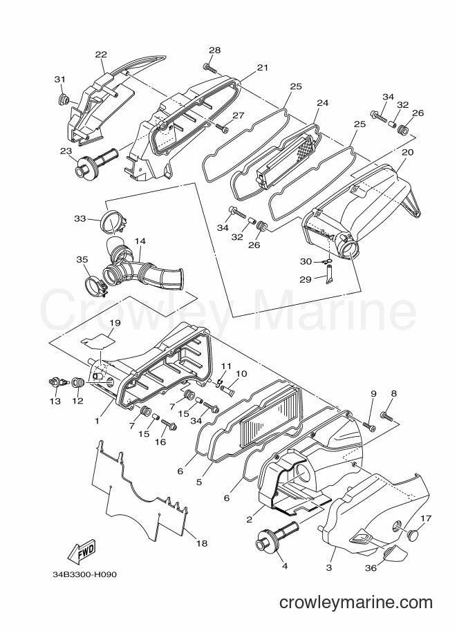 Yamaha Motors YP400A (34BE) [010] - INTAKE 2