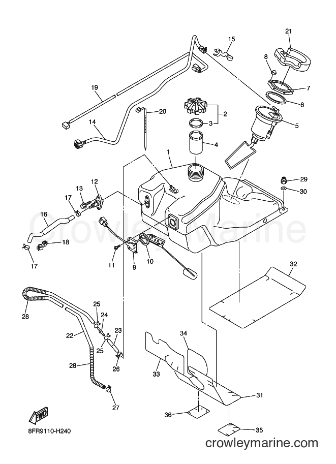 2009 Snowmobile RX10ST - RX10ST (8FT7) [020] - FUEL TANK