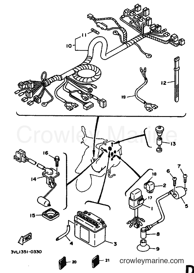 1995 Scooter CW50 - CW50 (3WV7) [999] - ELECTRICAL 2