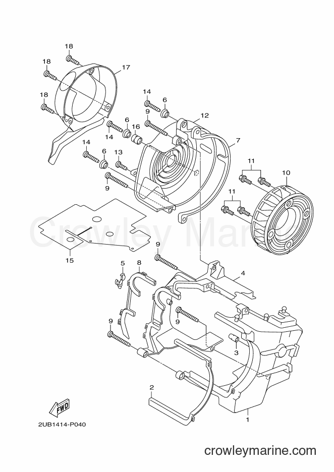 2017 Scooter YW125 - YW125 (BC94) [010] - AIR SHROUD & FAN