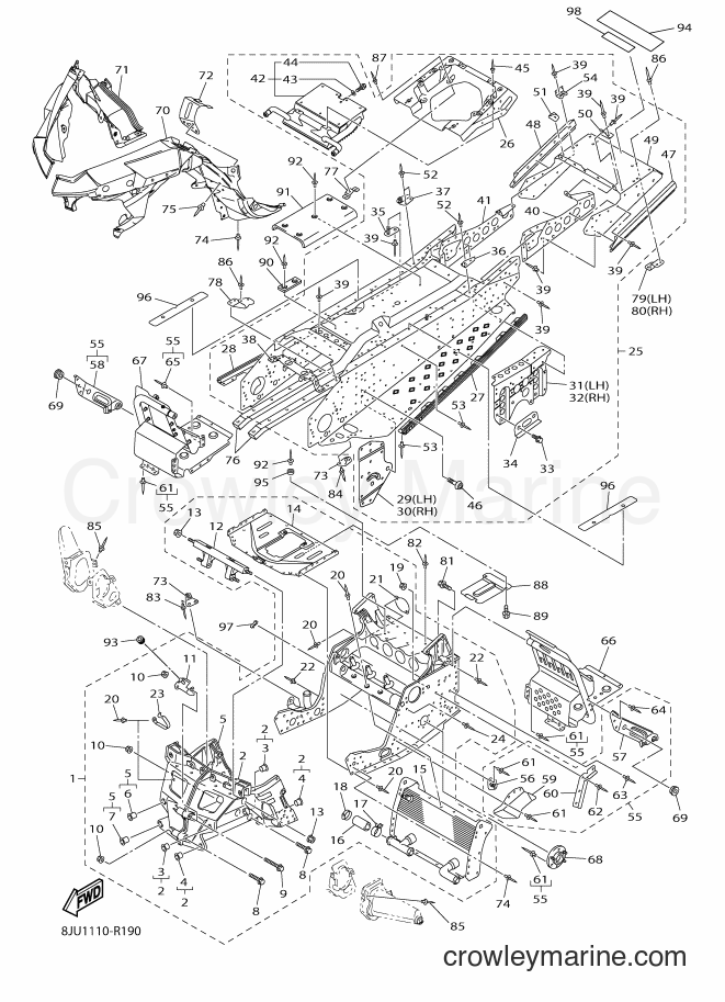Yamaha Motors RS10R (8JU1) [020] - FRAME