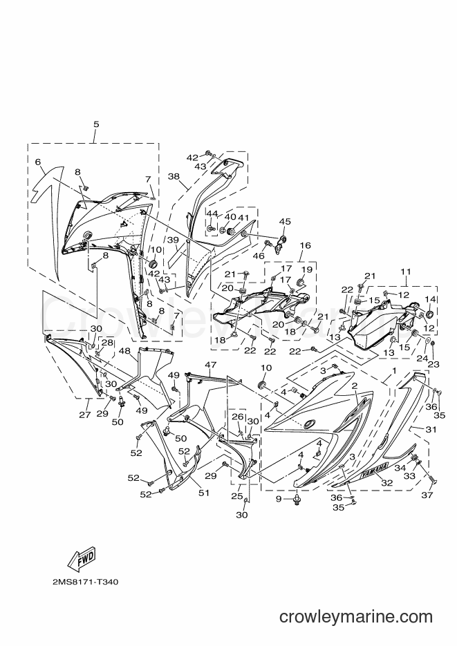Yamaha Motors YZF-R3 (2MS8) [010] - COWLING 1
