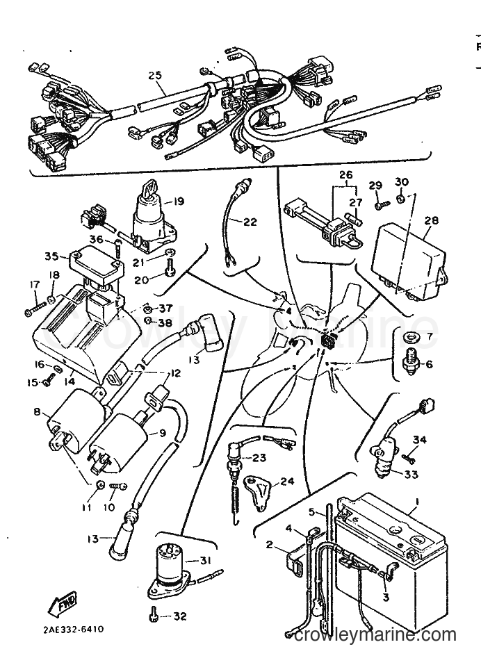 Yamaha Motors XV1000 (2AE) [99A] - ELECTRICAL 1