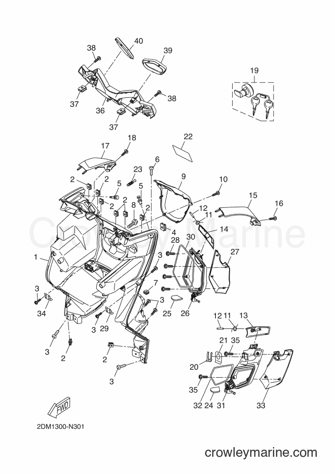 Yamaha Motors YP125RA (2DM2) [050] - LEG SHIELD