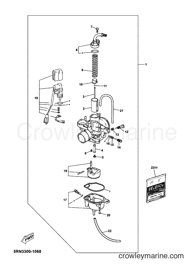 Yamaha Motors CS50 (5RW2) [040] - CARBURETOR