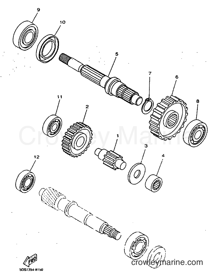 1999 Scooter YP125E - YP125E (5DS8) [010] - TRANSMISSION