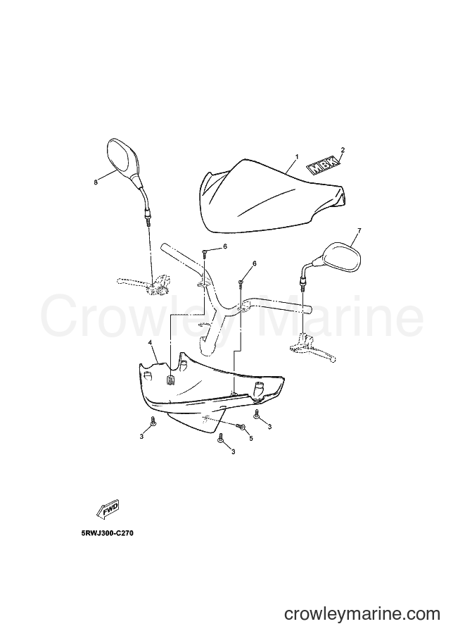 Yamaha Motors CS50 (2AD5) [020] - COWLING 1