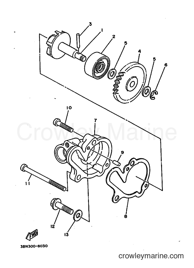 Yamaha Motors DT200R (3MH1) [010] - WATER PUMP