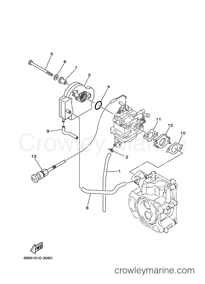 Yamaha Motors F2.5MLHB (69M1) [060] - INTAKE