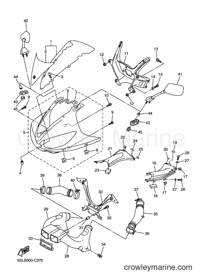 Yamaha Motors YZF-R6 (5SLB) [080] - COWLING 1