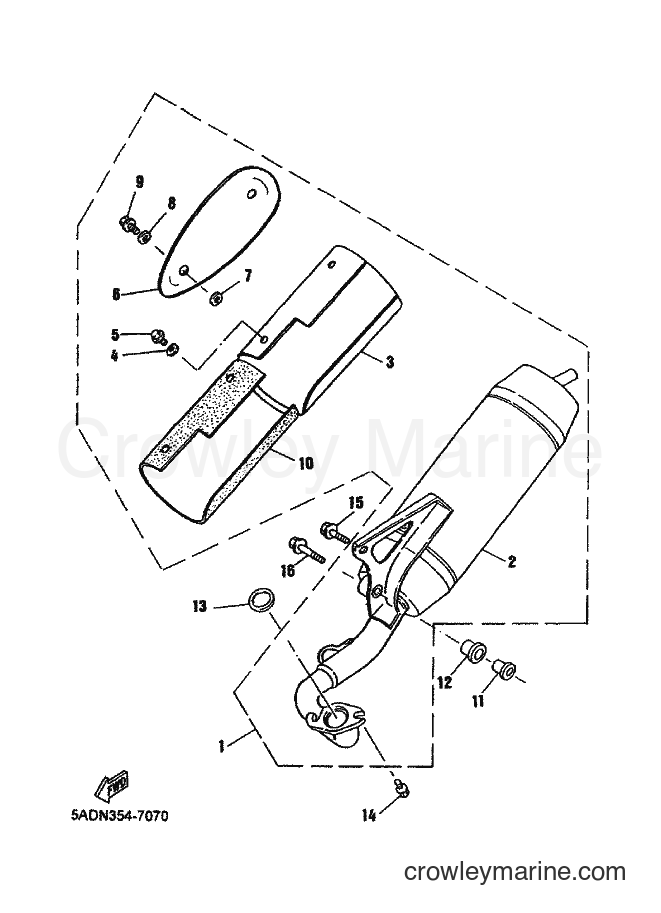 2000 Scooter YN50 - YN50 (5BW3) [010] - EXHAUST