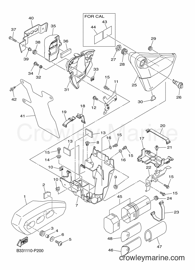 Yamaha Motors XVS950CR (B332) [010] - SIDE COVER