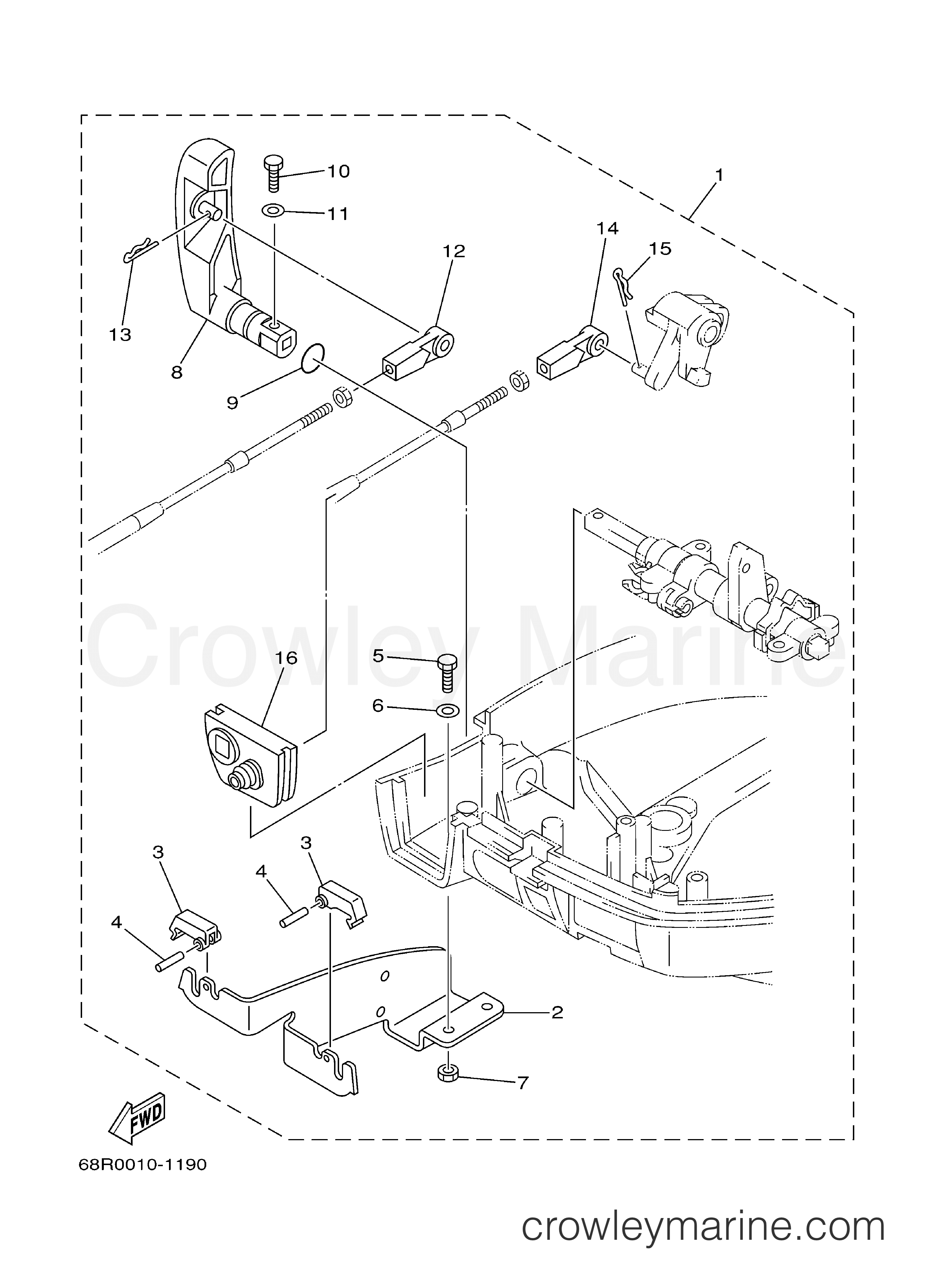 Yamaha Motors T8PXHB - REMO CON ATTACHMENT