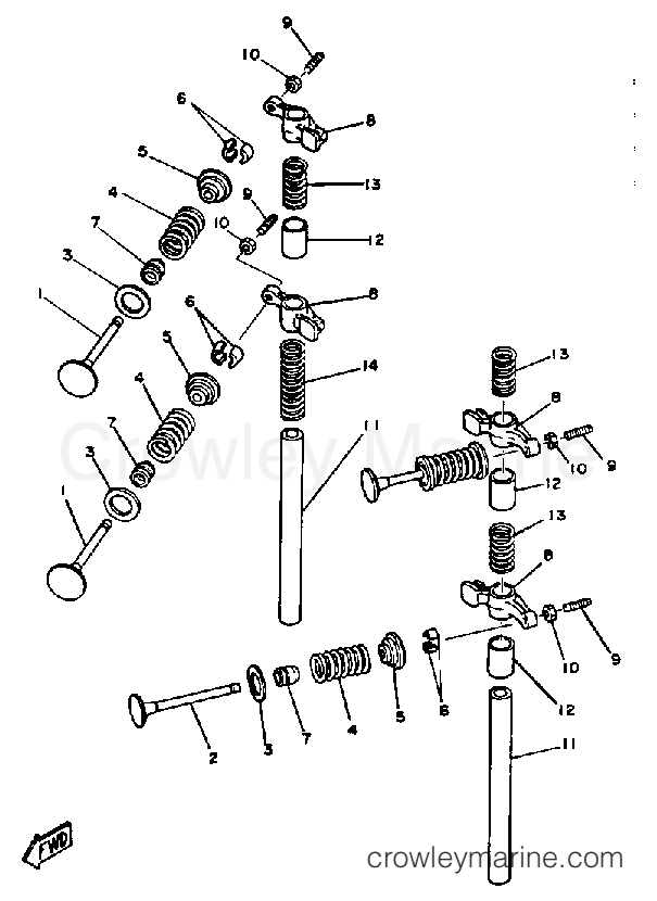 Yamaha Motors FT9.9EXK - VALVE