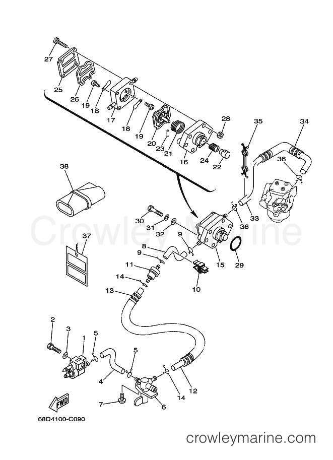 Yamaha Motors F4A (68D7) [040] - FUEL 2