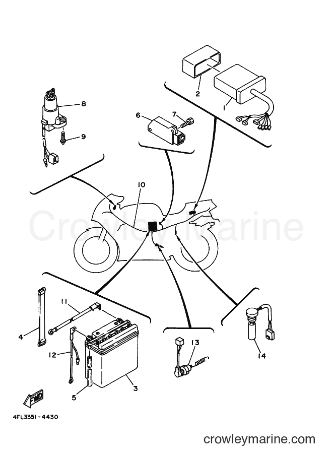 Yamaha Motors TZR125 (4FL4) [010] - ELECTRICAL 1