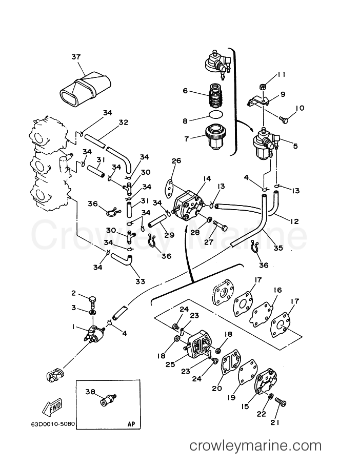 Yamaha Motors 40V (63D3) [050] - FUEL