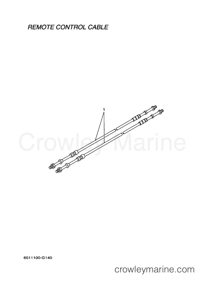 Yamaha Motors RIGGING REMOCON-2016 (601R) [010] - REMOTE CONTROL CABLES