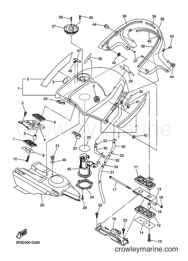 2008 Sport Bike FJR1300A - FJR1300A (3P6D) [010] - FUEL TANK