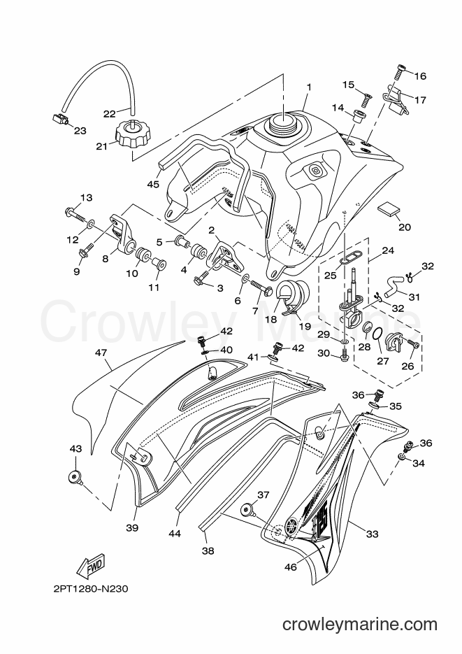 Yamaha Motors TT-R125LWE (2PT2) [010] - FUEL TANK