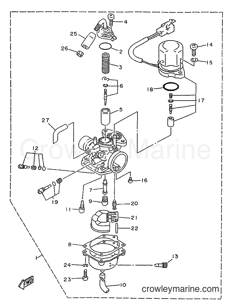 1996 Scooter YA50R - YA50R (4SJ3) [999] - CARBURETOR