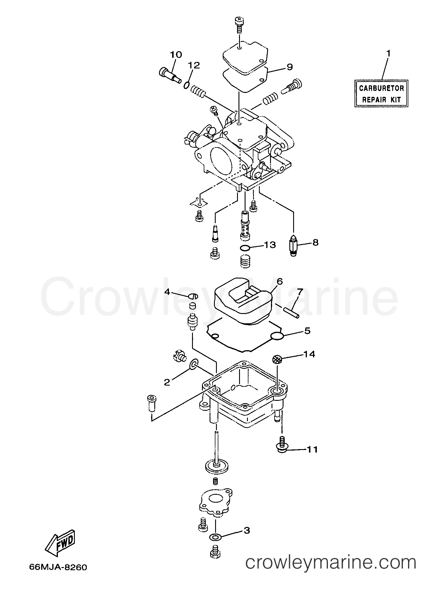Yamaha Motors F15ESHX - REPAIR KIT 2