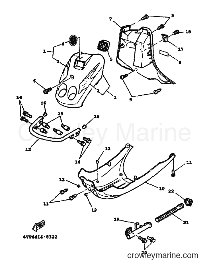 Yamaha Motors YW100T (5JY2) [010] - LEG SHIELD