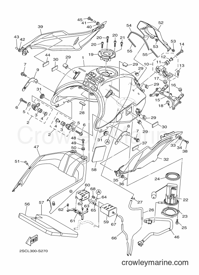 Yamaha Motors MT09TRA (2SCL) [050] - FUEL TANK