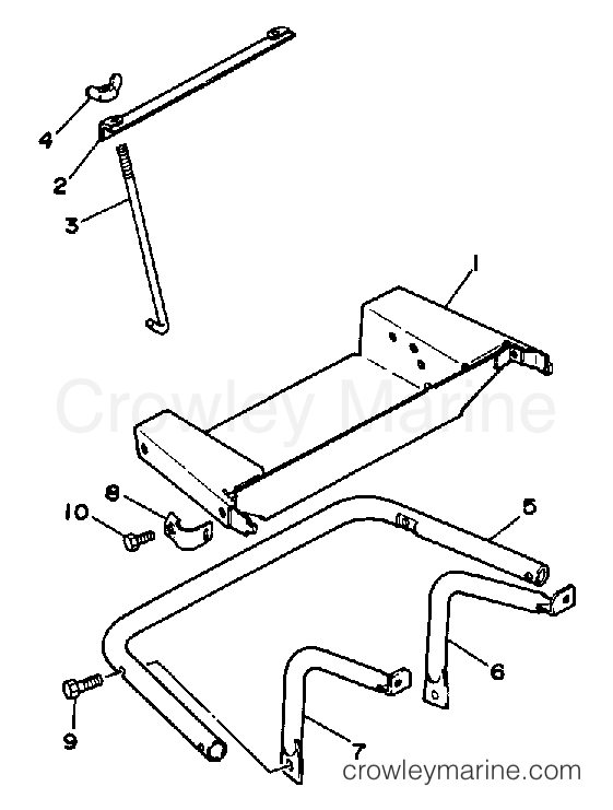 Yamaha Motors YG600D - BATTERY TRAY YG600DE