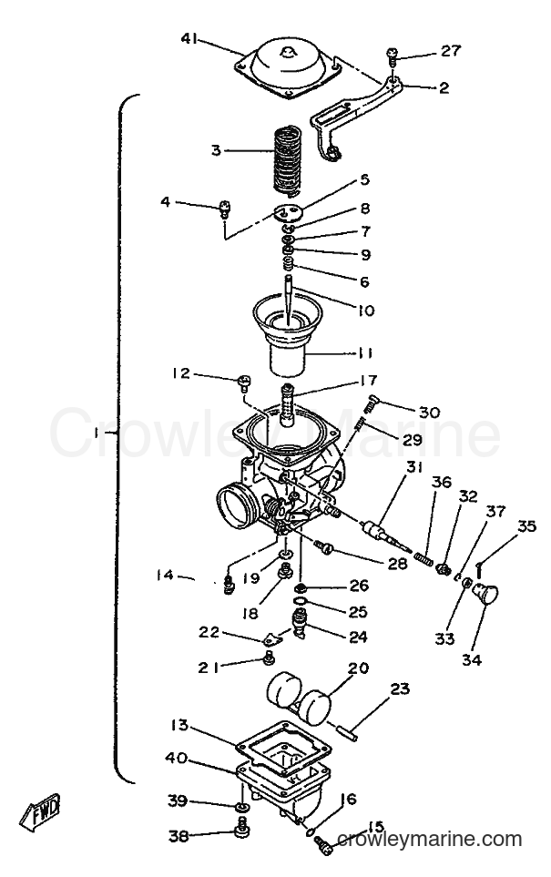 1996 Street Bike SR250 - SR250 (21L2) [99A] - CARBURETOR