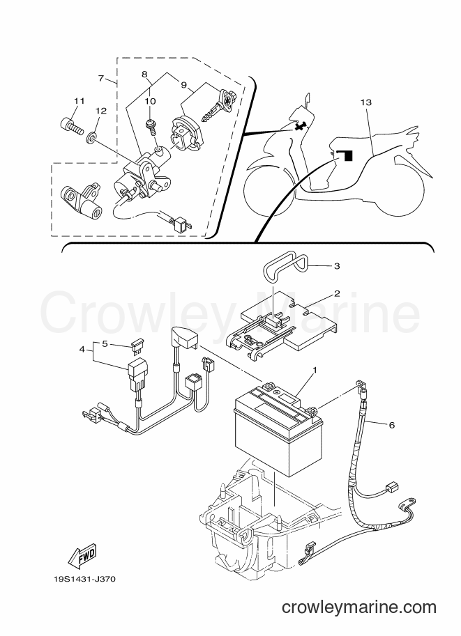 2010 Scooter AL115S - AL115S (19S2) [010] - ELECTRICAL 1