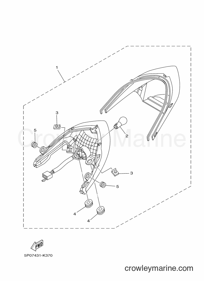 2011 Scooter AT135C - AT135C (5P08) [010] - TAILLIGHT