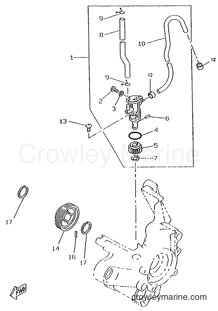 1996 Scooter CW50RSP - CW50RSP (4UR1) [999] - OIL PUMP
