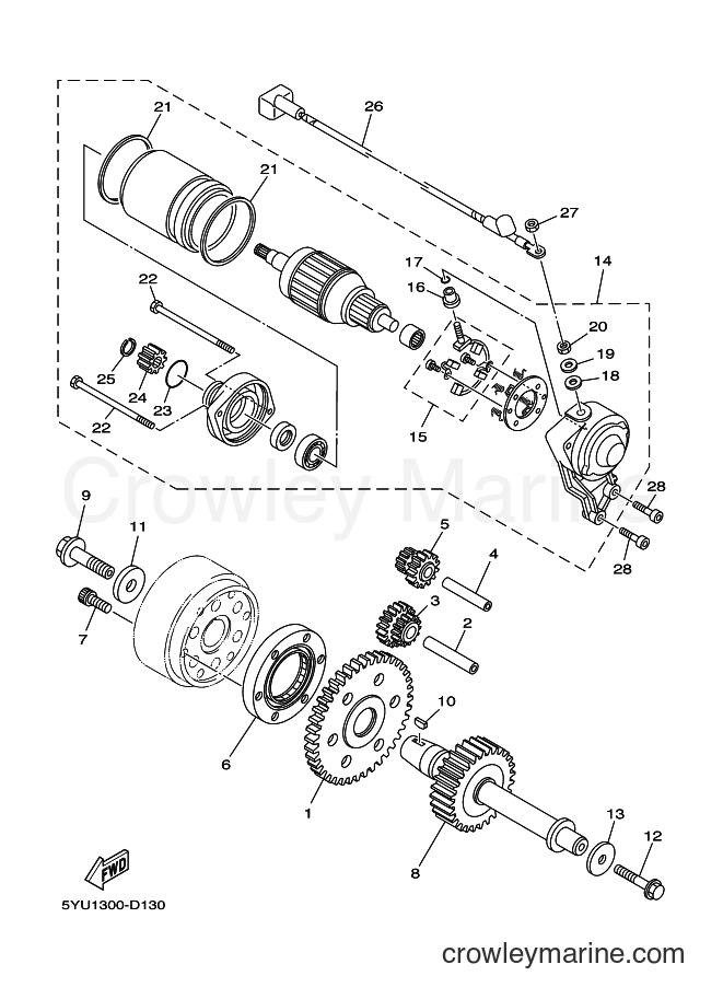 2007 Street Bike MT01 - MT01 (5YU8) [010] - STARTER