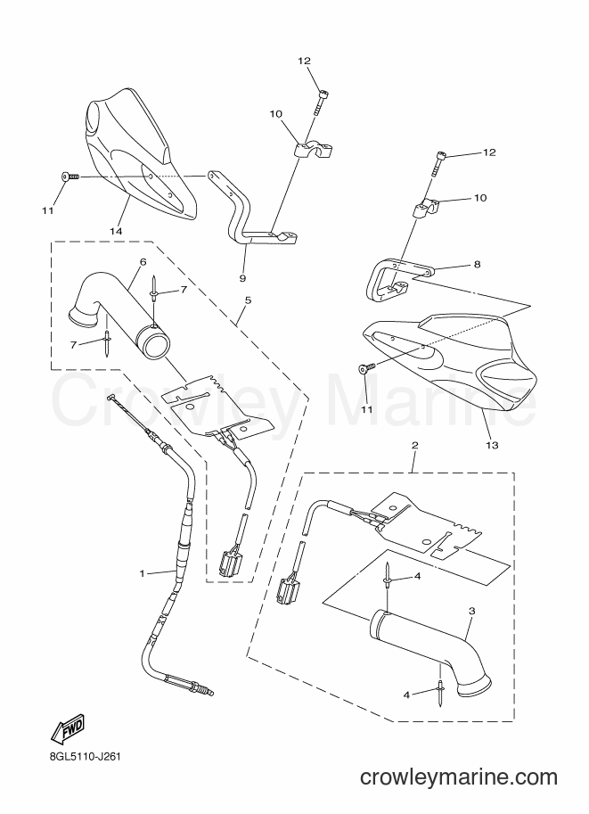 Yamaha Motors RFX10R (8GL7) [020] - CONTROL CABLE