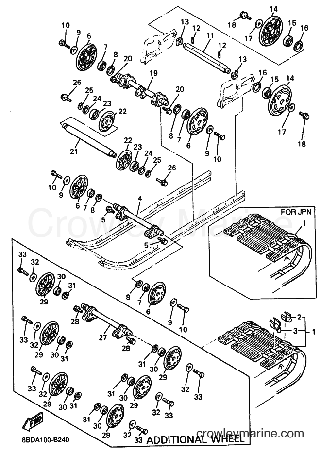 2003 Snowmobile BR250T - BR250T (8BDA) [010] - TRACK SUSPENSION 1