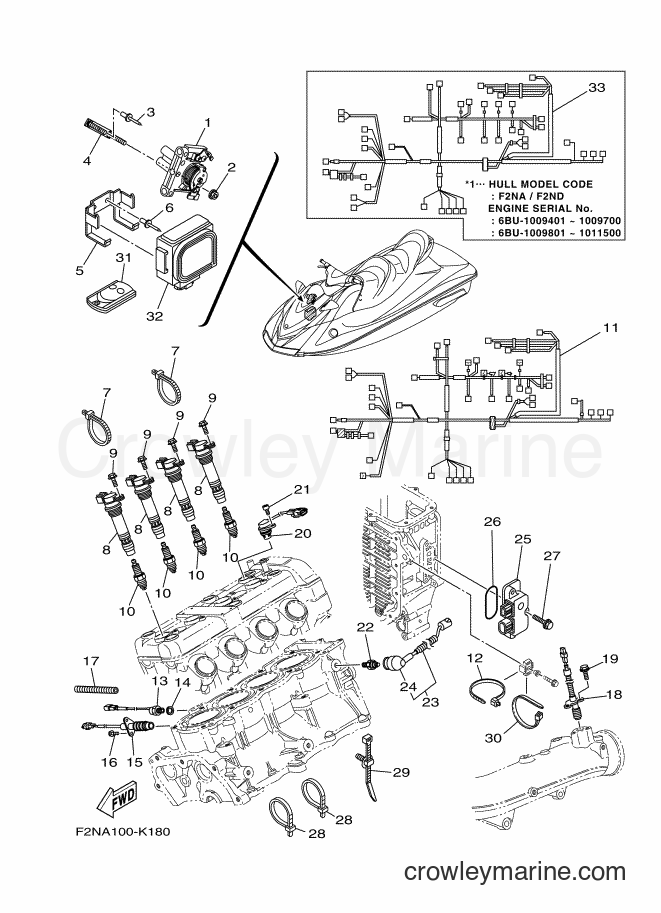 Yamaha Motors VX1100B (F2ND) [010] - ELECTRICAL 2