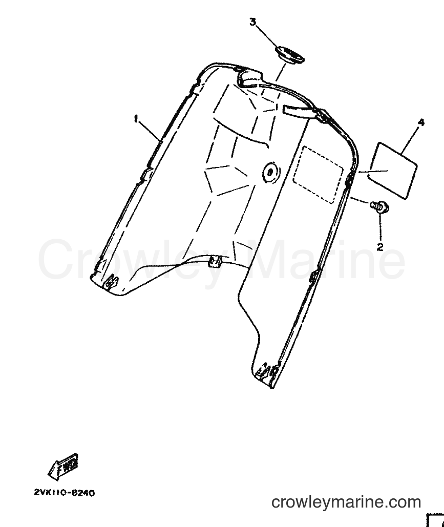 1988 Scooter CG50E - CG50E (2YR1) [999] - LEG SHIELD