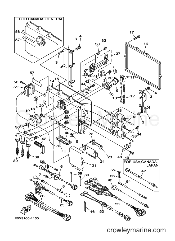 Yamaha Motors GP1200A-Z (F0X3) [03A] - ELECTRICAL 1
