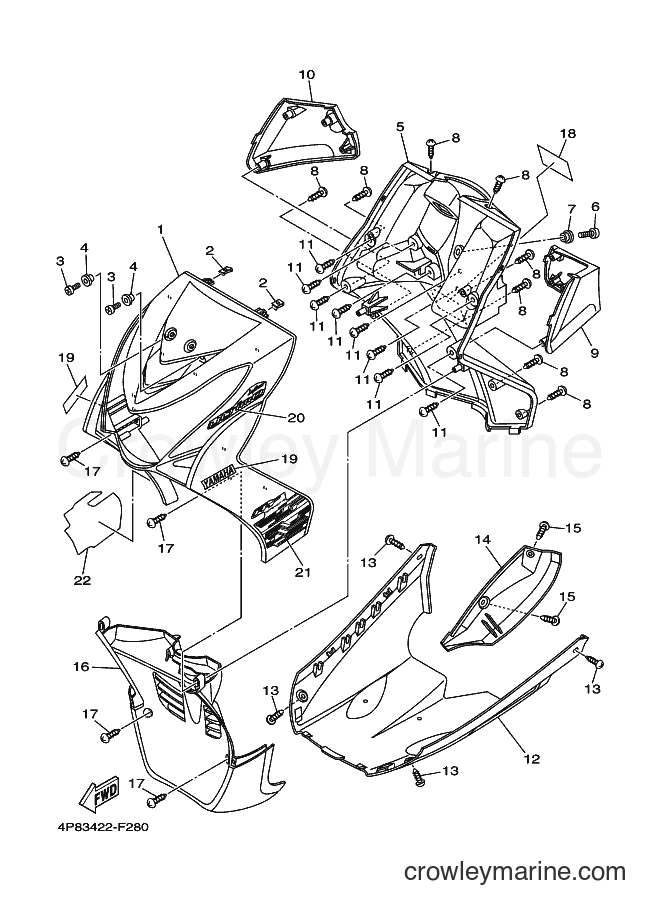 2007 Scooter AL115F - AL115F (4P83) [010] - LEG SHIELD