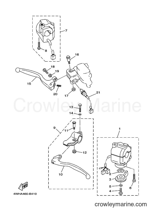 2003 Street Bike V110E - V110E (4WHB) [010] - HANDLE SWITCH & LEVER