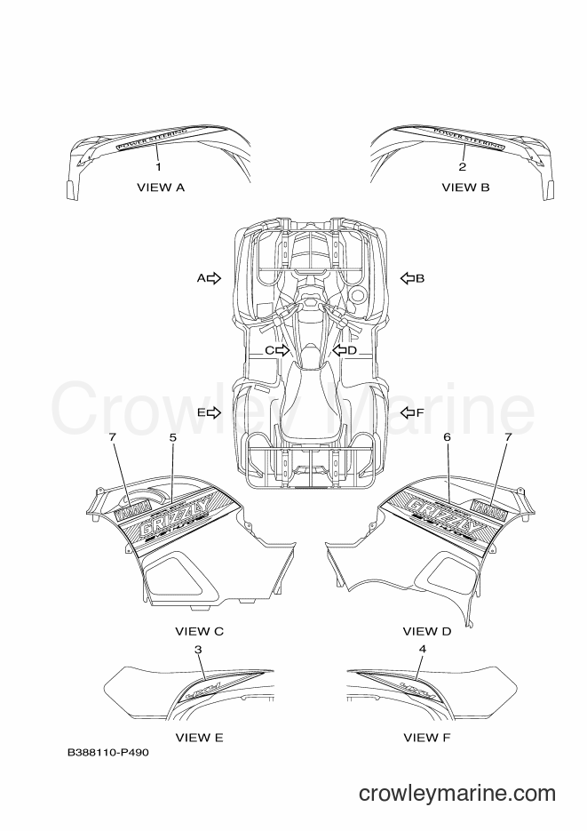 Yamaha Motors YFM700FWAD (B389) [010] - GRAPHICS
