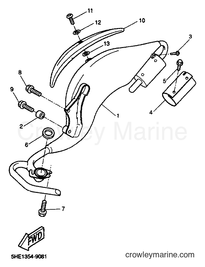 2001 Scooter YQ50 - YQ50 (5PU1) [020] - EXHAUST
