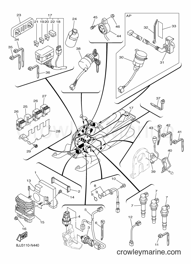 Yamaha Motors RFX10B (8JH2) [020] - ELECTRICAL 1