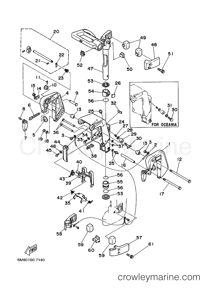 Yamaha Motors 8C (6N00) [060] - BRACKET 1