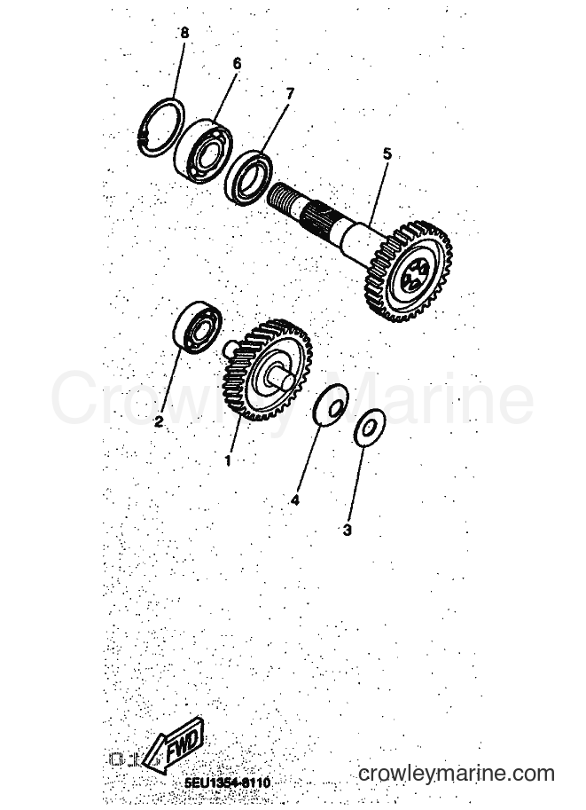 2001 Scooter YH50 - YH50 (5PF2) [010] - TRANSMISSION
