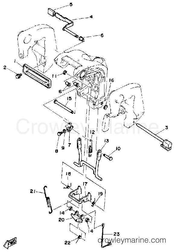 Yamaha Motors 25ELRP - BRACKET 2