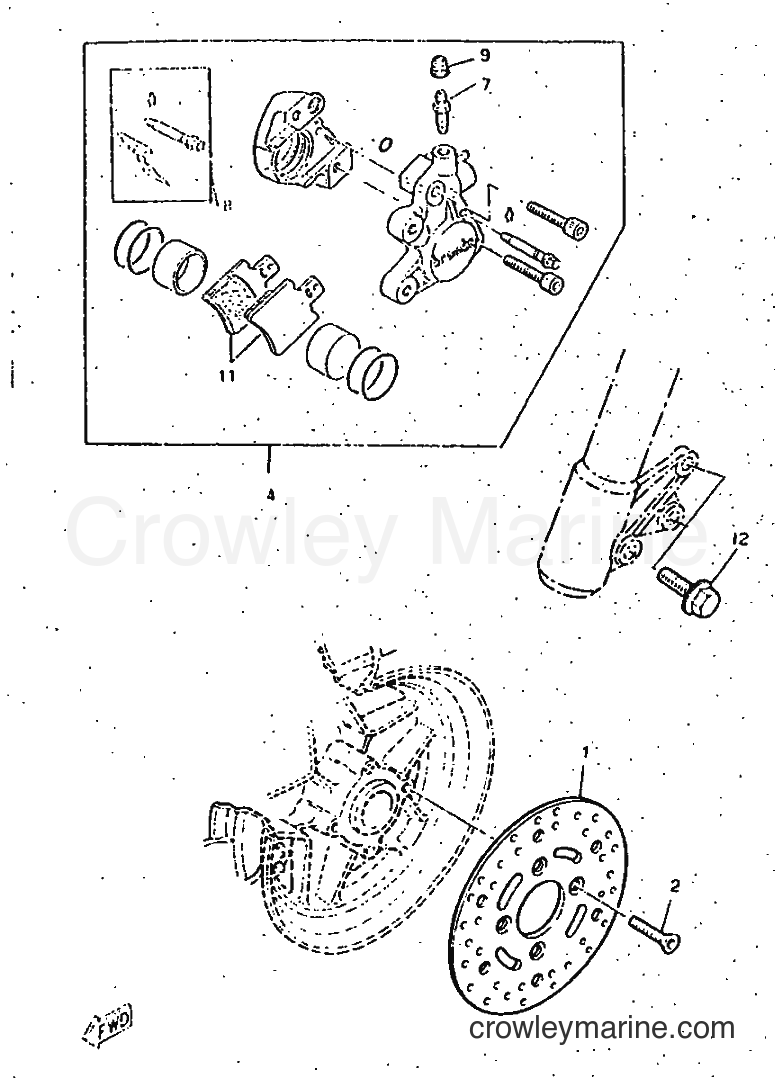 1997 Scooter CW50RS - CW50RS (4VB3) [999] - FRONT BRAKE CALIPER